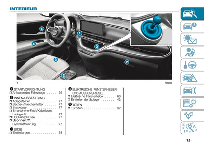 2026 Fiat 500 Bedienungsanleitung | Deutsch
