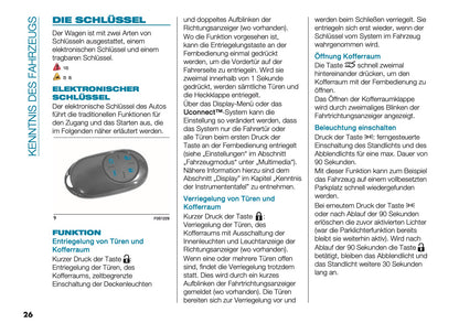 2026 Fiat 500 Bedienungsanleitung | Deutsch