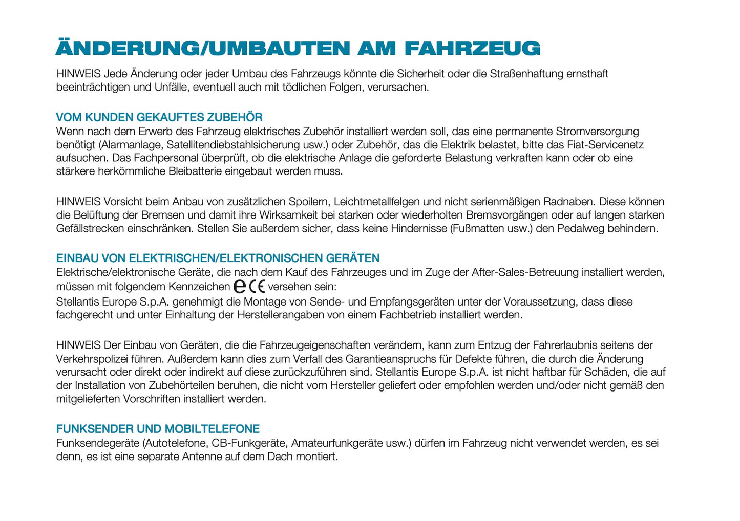 2026 Fiat 500 Bedienungsanleitung | Deutsch