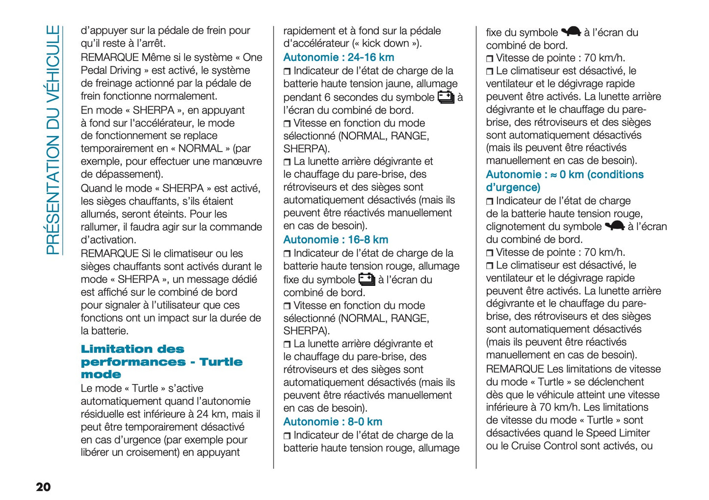 2025 Fiat 500e Owner's Manual | French