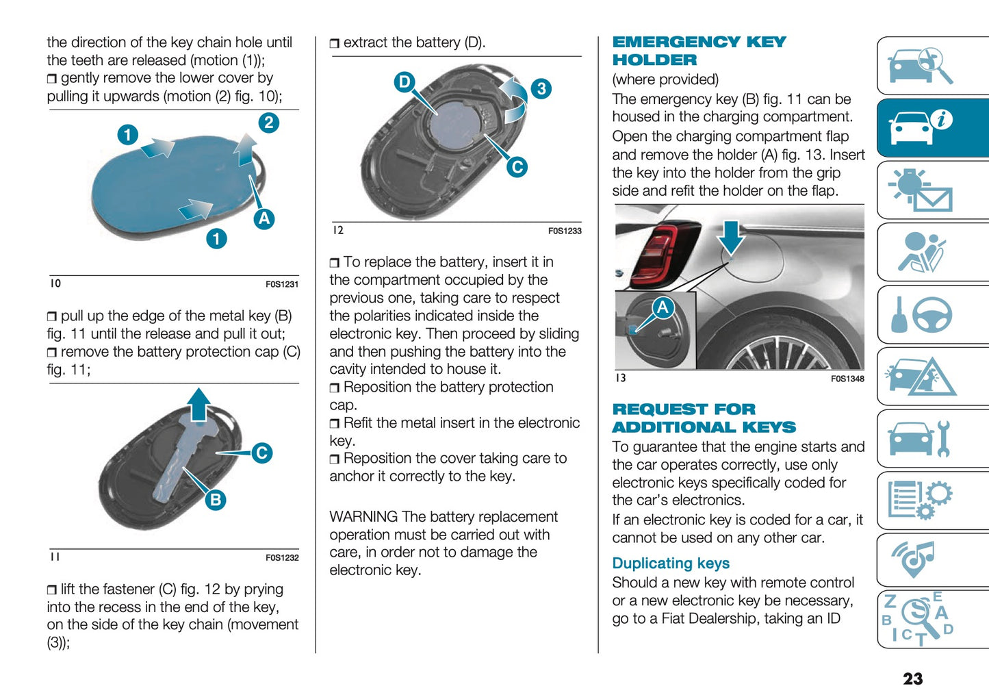 2025 Fiat 500e Owner's Manual | English