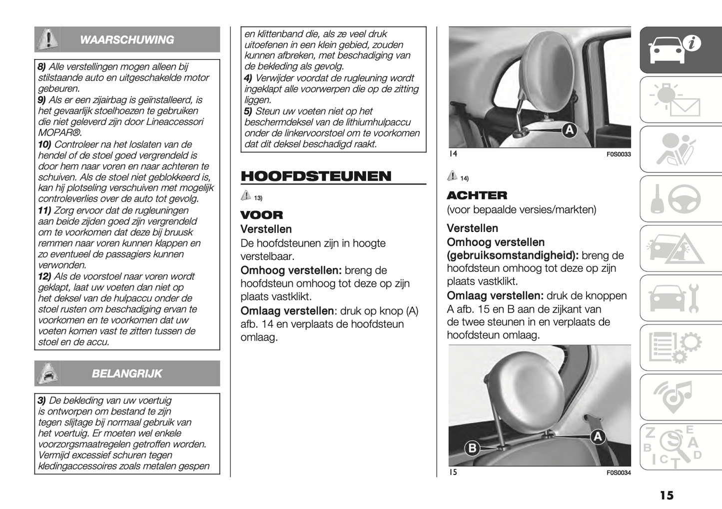 2021-2022 Fiat 500/500C Hybrid Owner's Manual | Dutch