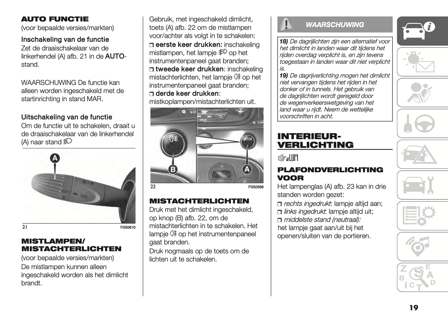 2021-2022 Fiat 500/500C Hybrid Owner's Manual | Dutch