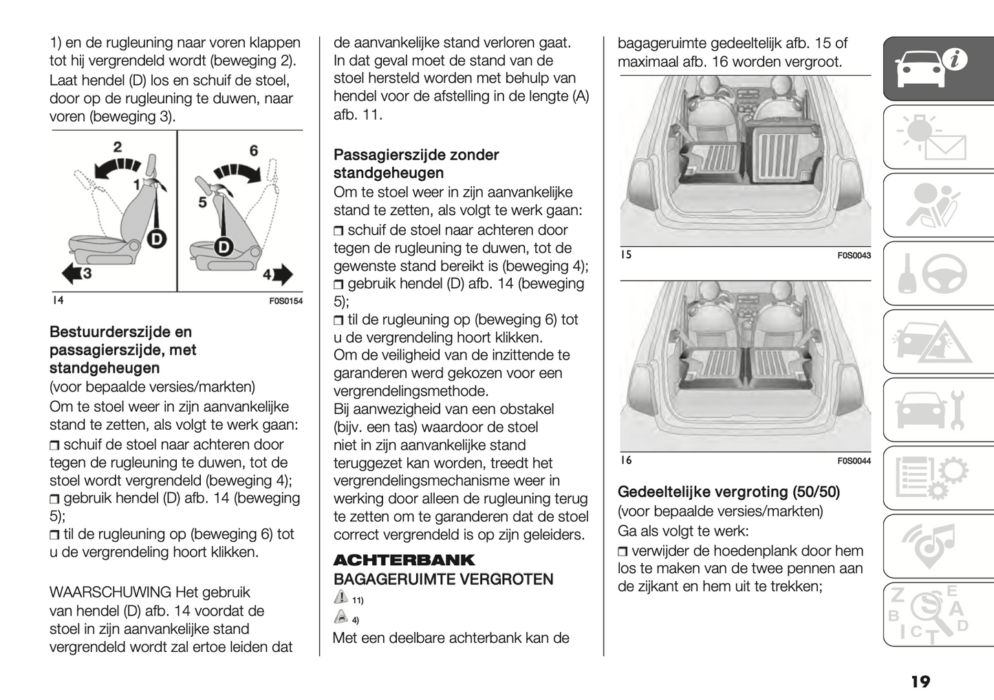 2023-2024 Fiat 500/500C Owner's Manual | Dutch