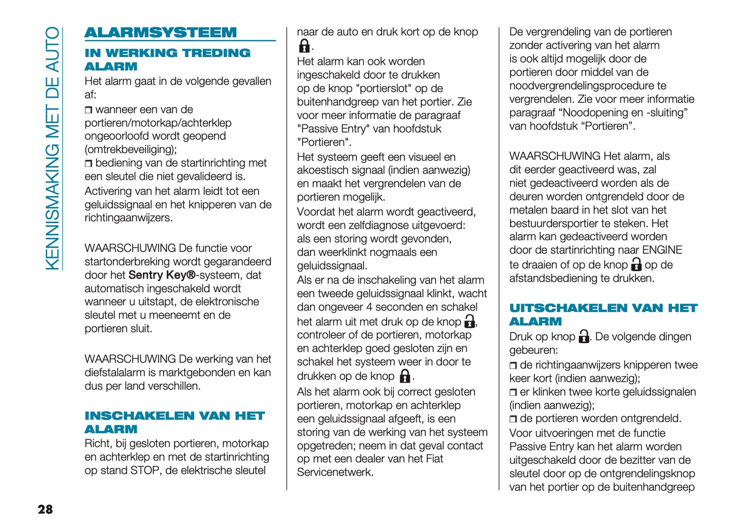 2025 Fiat 500e Owner's Manual | Dutch