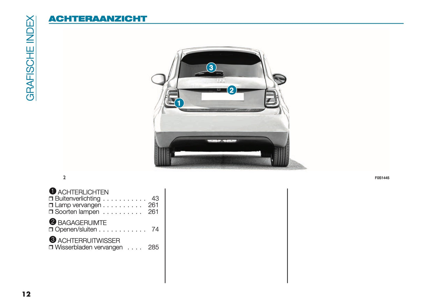 2026 Fiat 500 Owner's Manual | Dutch