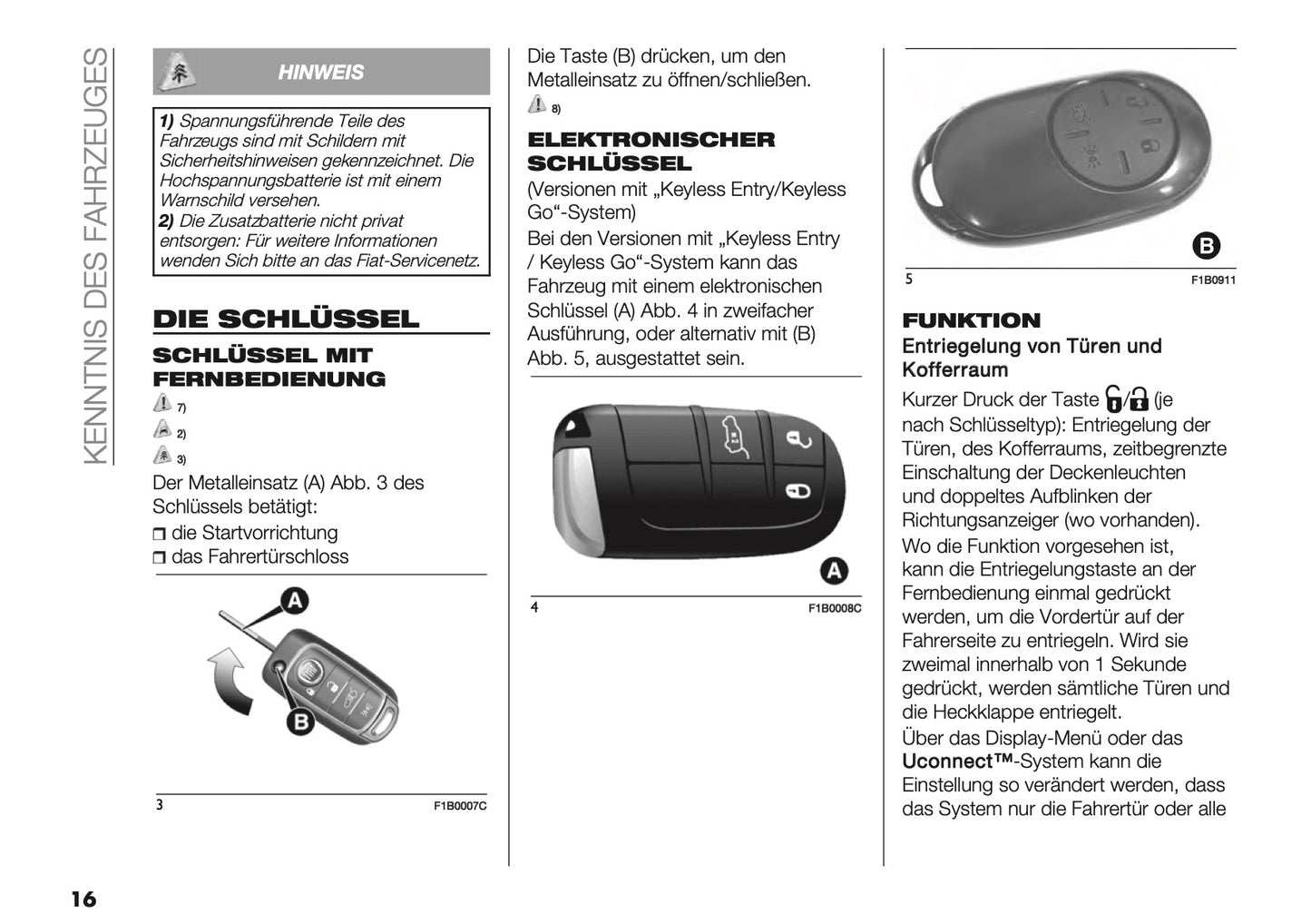 2024-2026 Fiat 500X Bedienungsanleitung | Deutsch