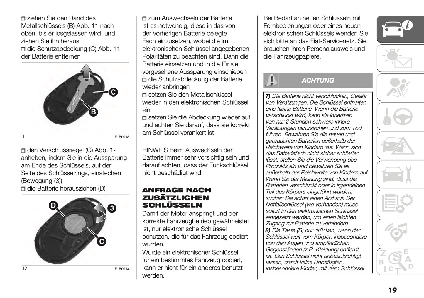 2024-2026 Fiat 500X Bedienungsanleitung | Deutsch