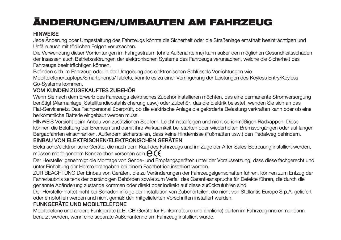 2024-2026 Fiat 500X Bedienungsanleitung | Deutsch