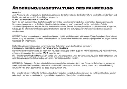 2025-2026 Fiat 600 Bedienungsanleitung | Deutsch