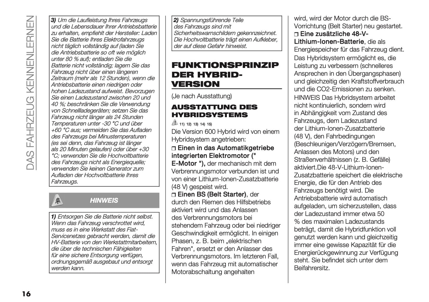 2026 Fiat 600 Bedienungsanleitung | Deutsch