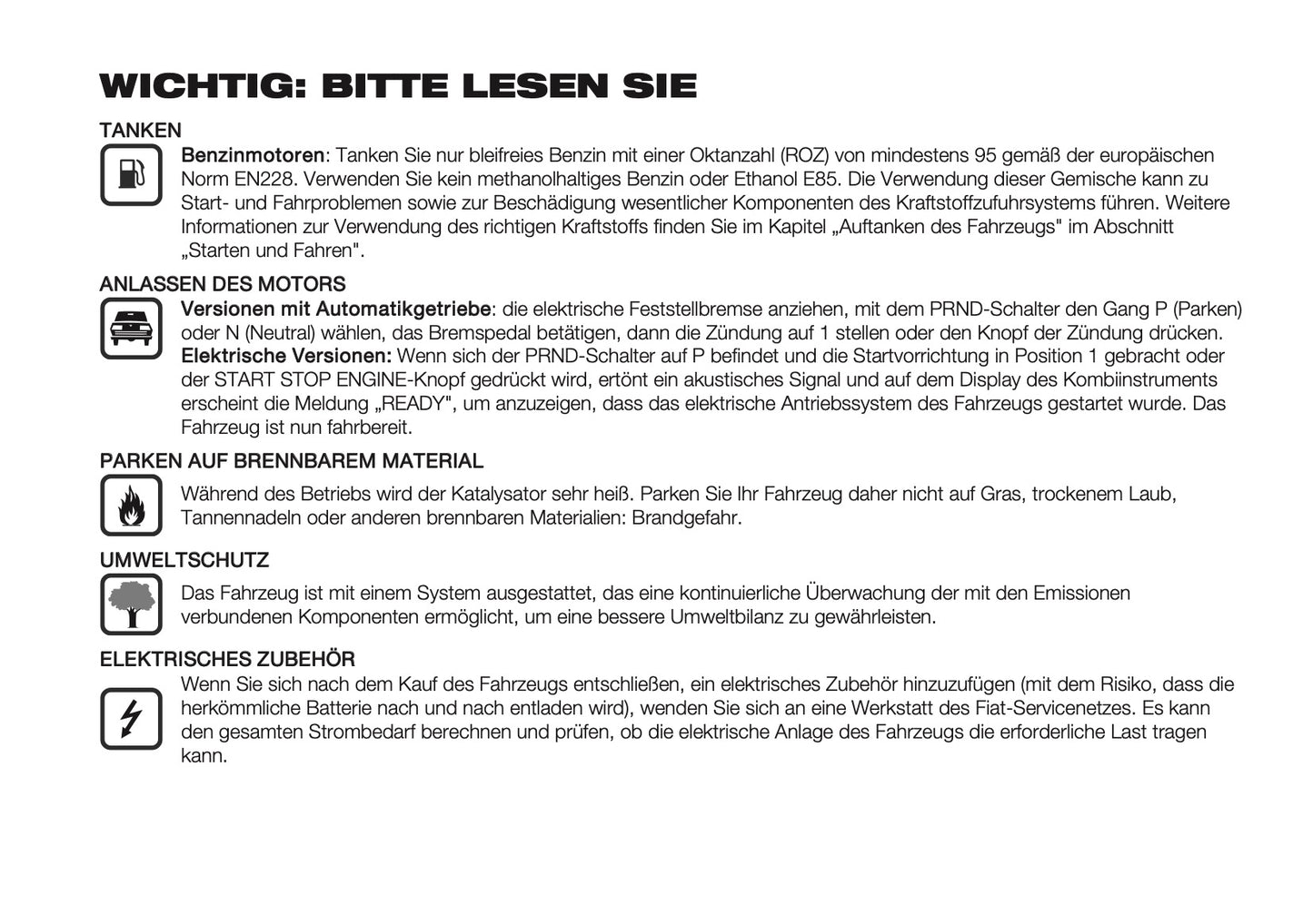 2026 Fiat 600 Bedienungsanleitung | Deutsch