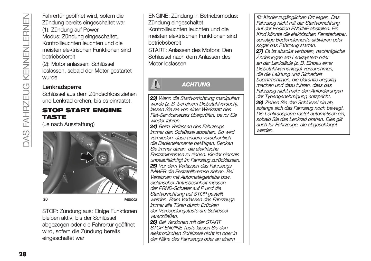 2026 Fiat 600 Bedienungsanleitung | Deutsch