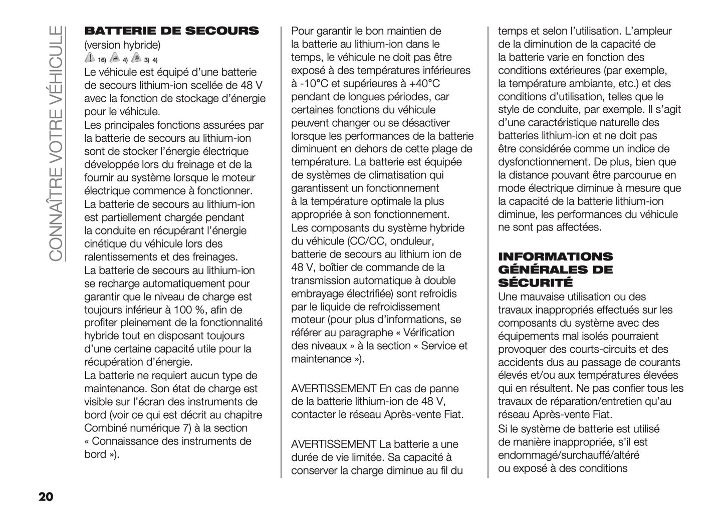 2025-2026 Fiat 600 Owner's Manual | French