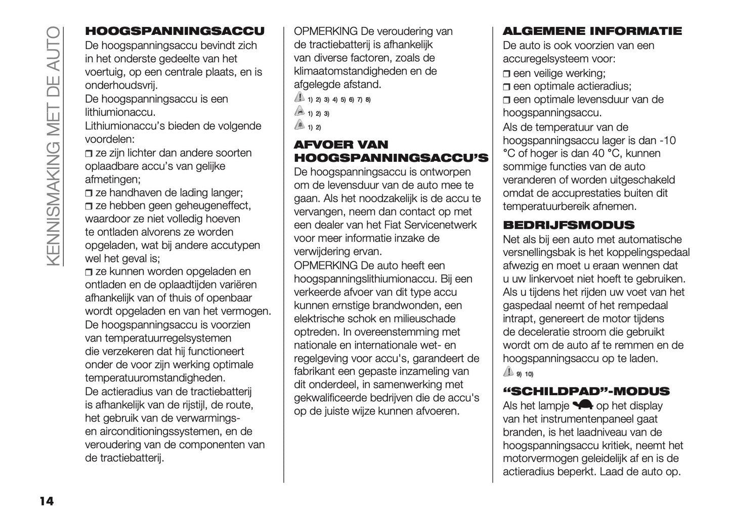 2025-2026 Fiat 600 Owner's Manual | Dutch