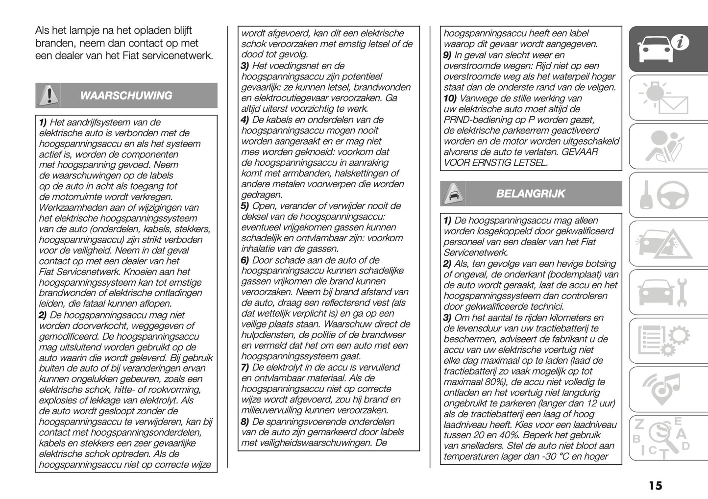 2025-2026 Fiat 600 Owner's Manual | Dutch