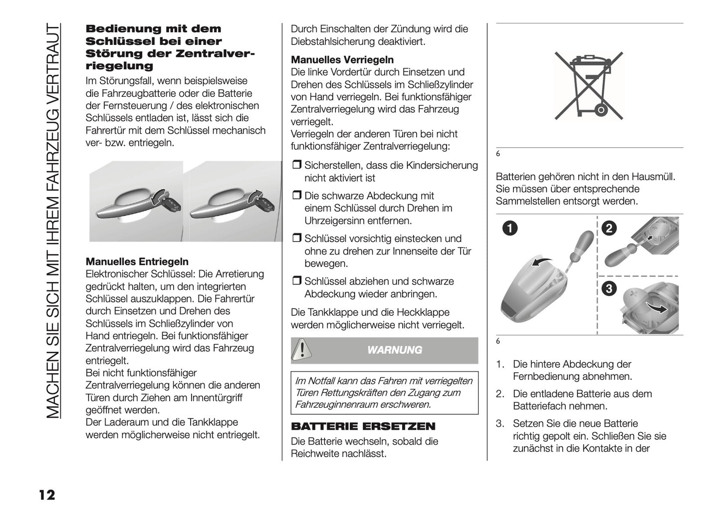 2025 Fiat Doblò Bedienungsanleitung | Deutsch