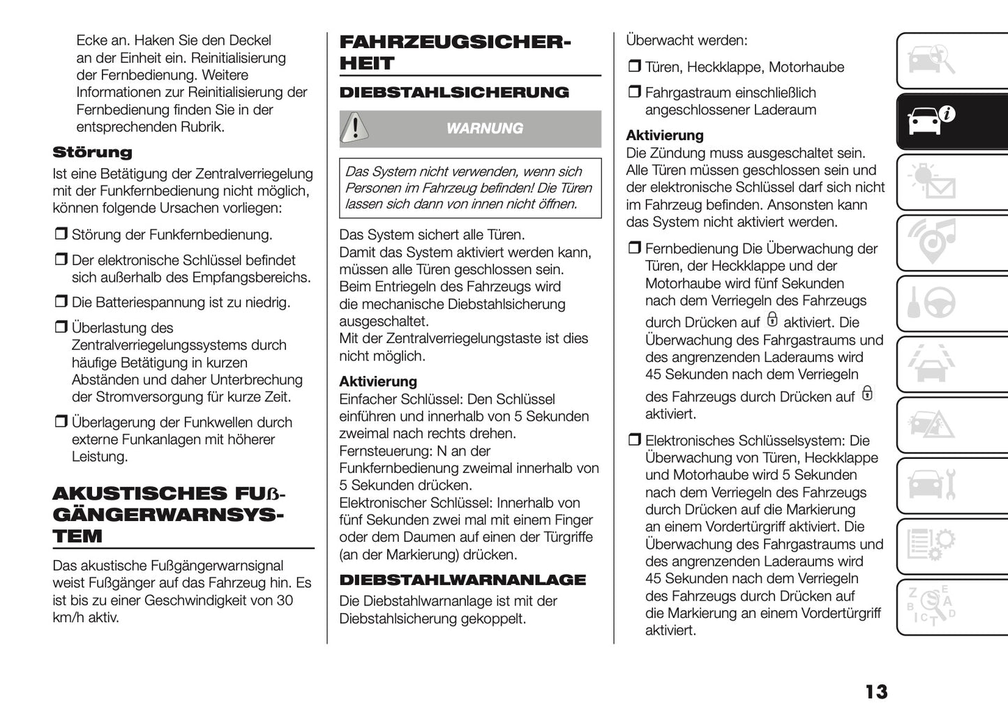 2026 Fiat Doblò Owner's Manual | German