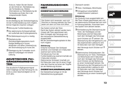2026 Fiat Doblò Owner's Manual | German