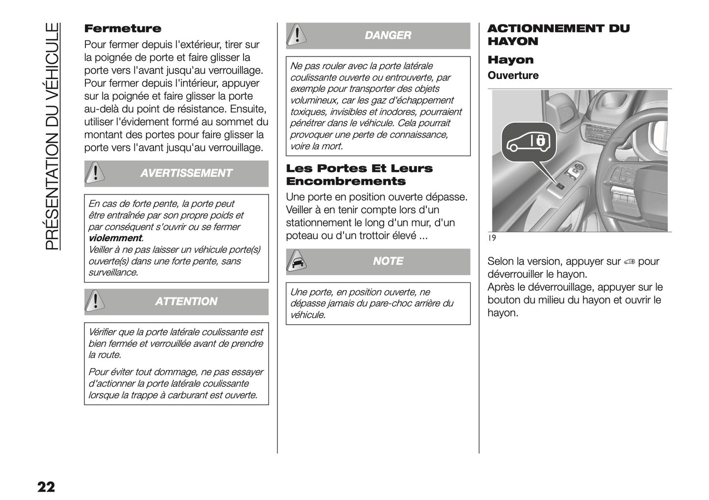 2025 Fiat Doblò Owner's Manual | French