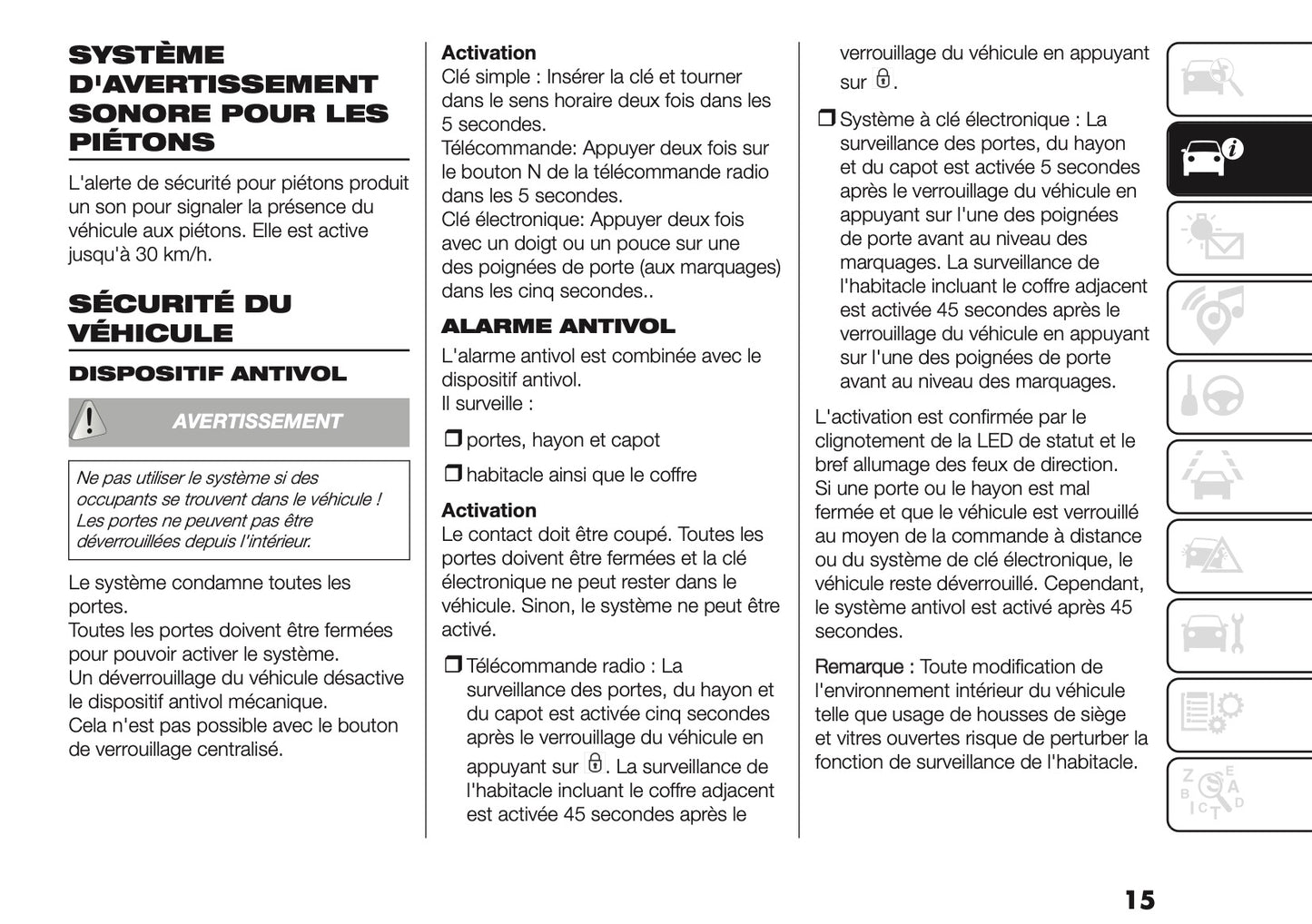 2026 Fiat Doblò Owner's Manual | French