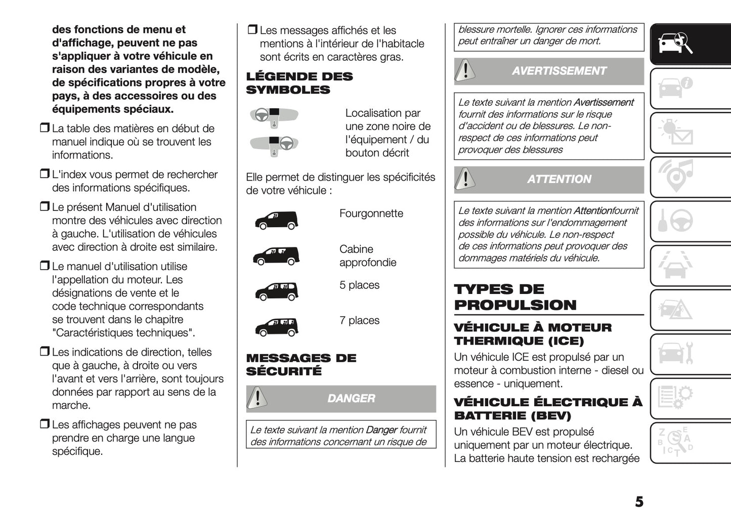 2026 Fiat Doblò Owner's Manual | French