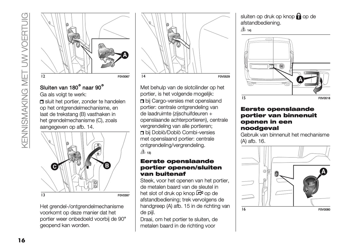 2018 Fiat Doblò Owner's Manual | Dutch