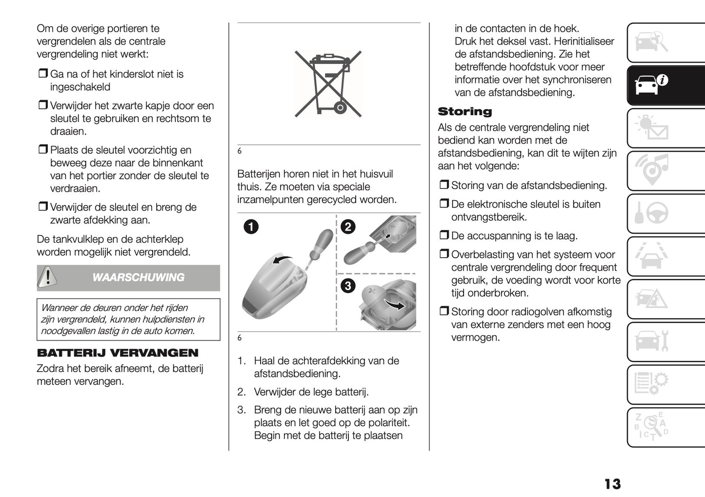 2026 Fiat Doblò Owner's Manual | Dutch