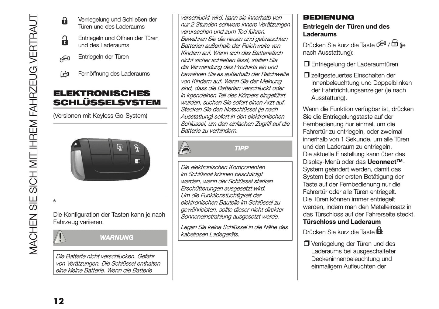 2025-2026 Fiat Ducato Owner's Manual | German