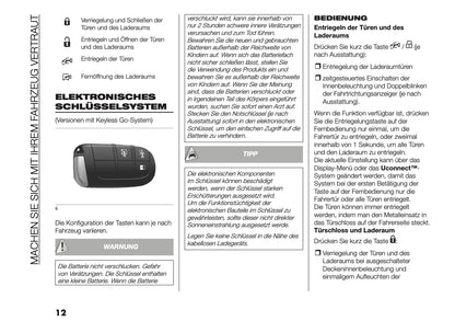 2025-2026 Fiat Ducato Owner's Manual | German