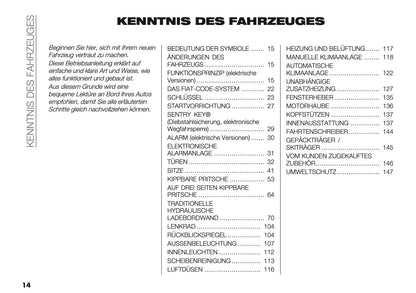 2025 Fiat Ducato Bedienungsanleitung | Deutsch