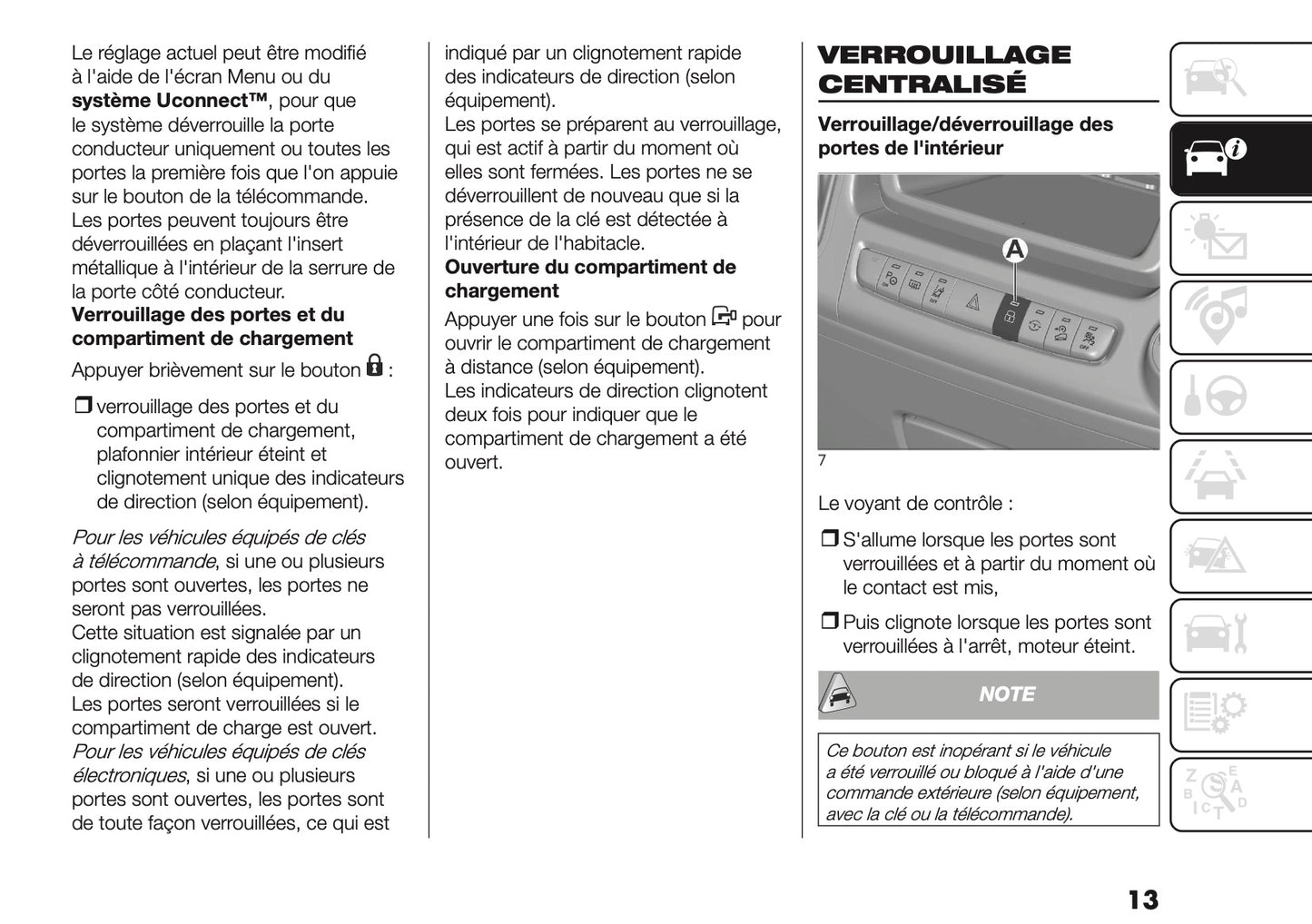 2025-2026 Fiat Ducato Owner's Manual | French