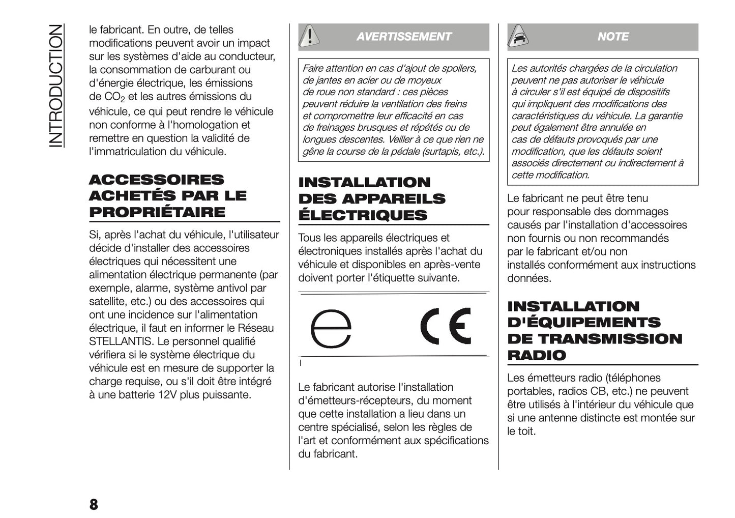 2025-2026 Fiat Ducato Owner's Manual | French