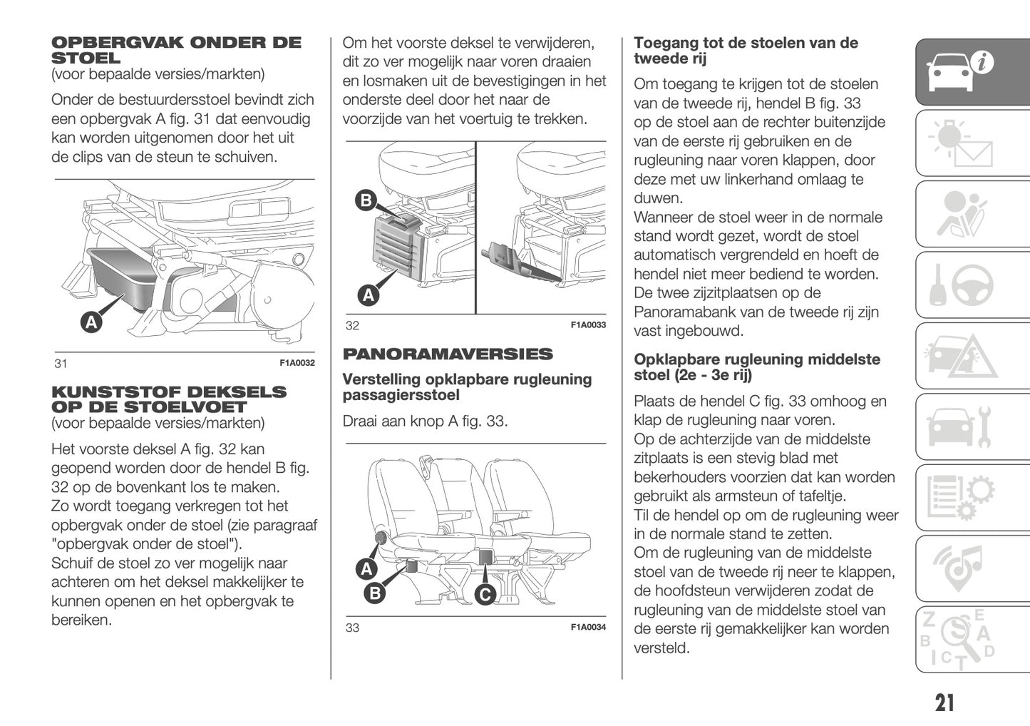 2018 Fiat Ducato Camper Owner's Manual | Dutch