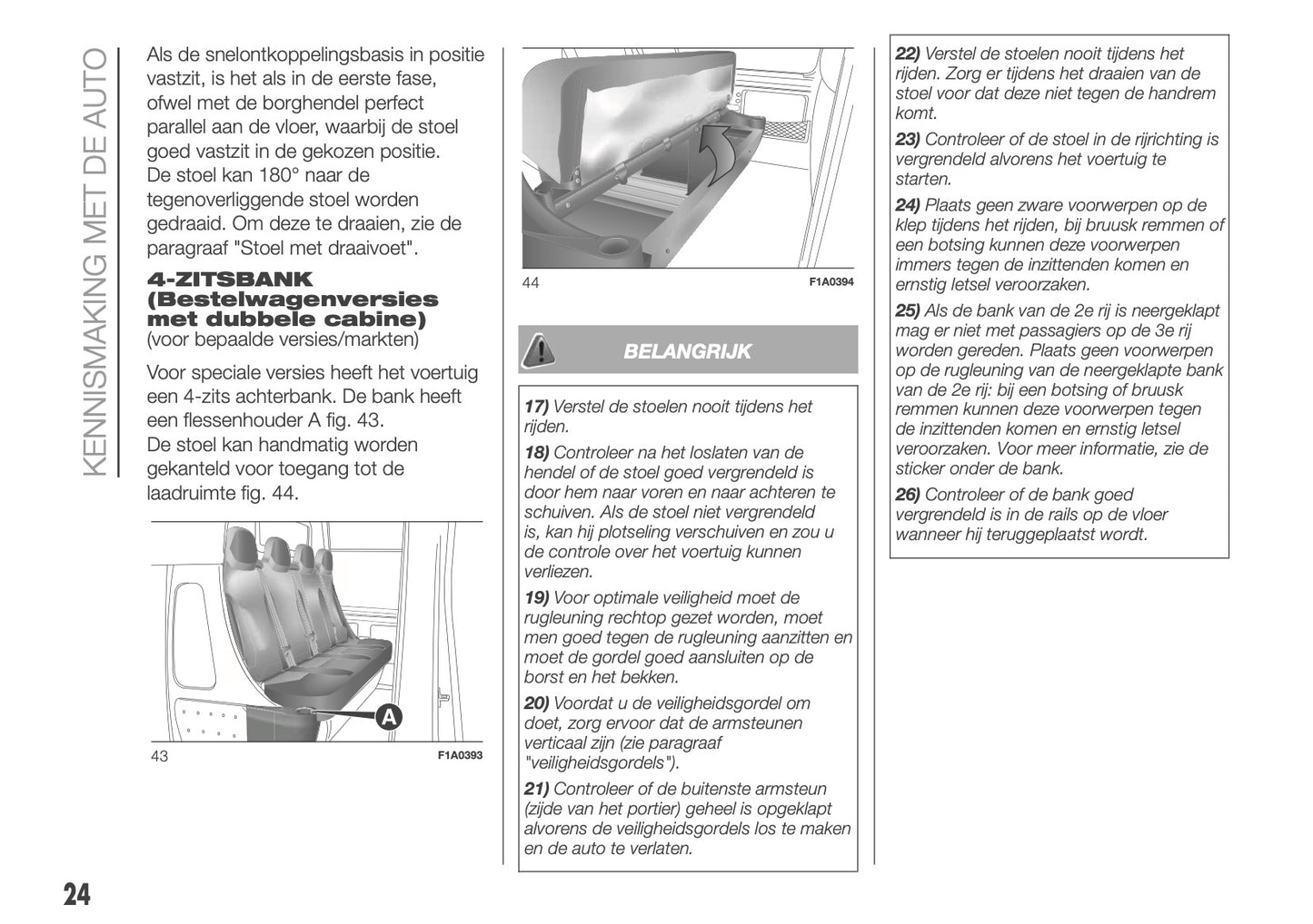 2018 Fiat Ducato Camper Owner's Manual | Dutch