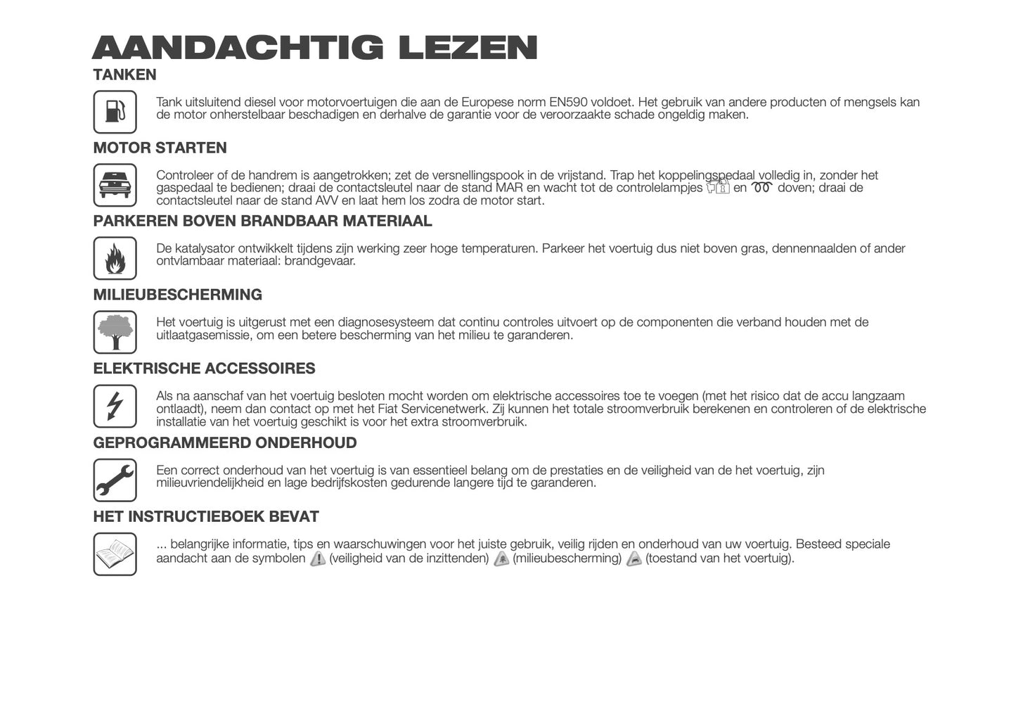 2018 Fiat Ducato Camper Owner's Manual | Dutch