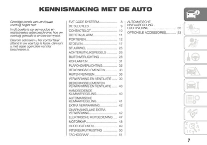 2018 Fiat Ducato Camper Owner's Manual | Dutch