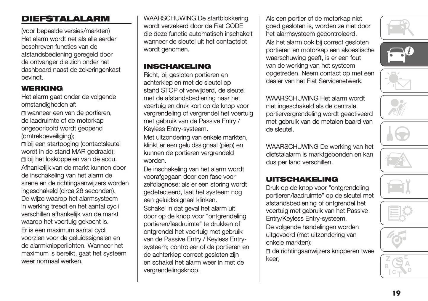 2024-2025 Fiat Ducato Owner's Manual | Dutch