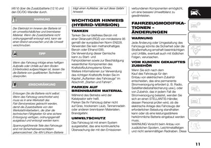 2025-2026 Fiat Grande Panda Bedienungsanleitung | Deutsch