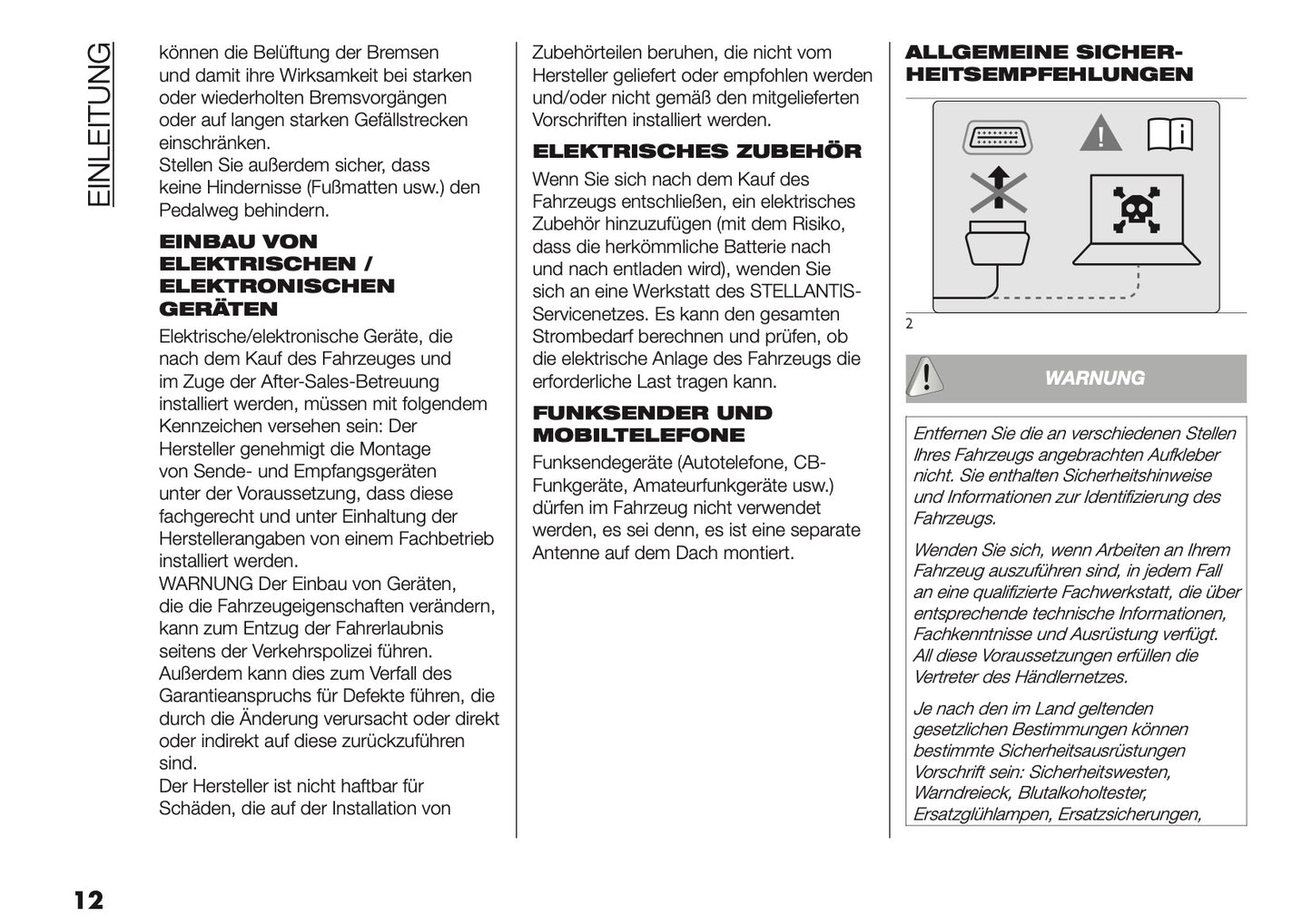 2025-2026 Fiat Grande Panda Bedienungsanleitung | Deutsch
