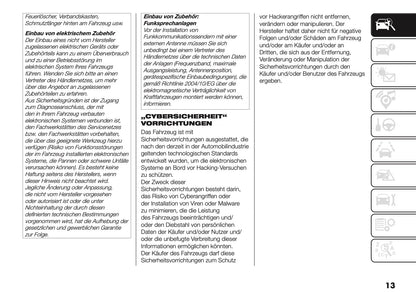 2025-2026 Fiat Grande Panda Bedienungsanleitung | Deutsch