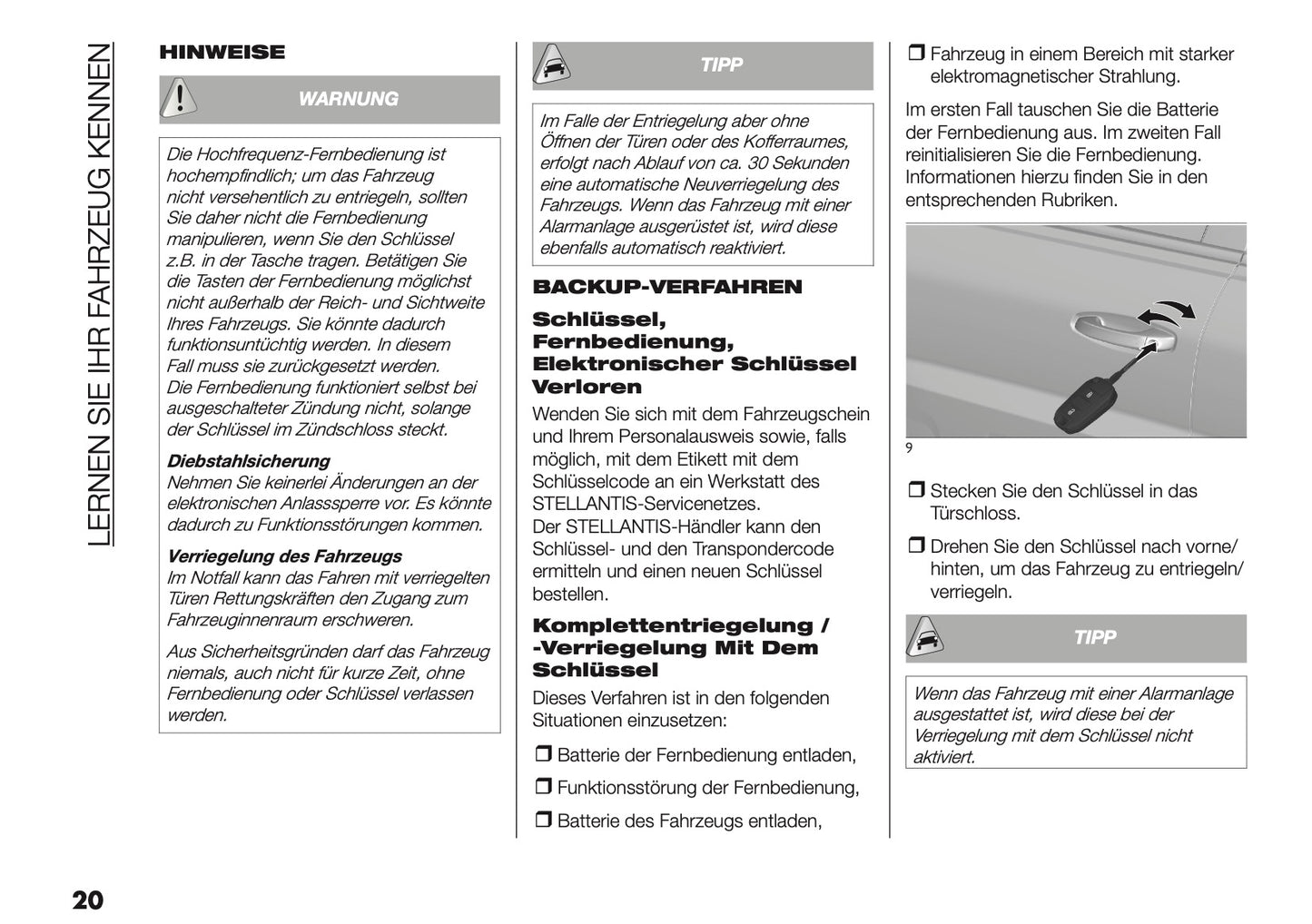 2025-2026 Fiat Grande Panda Bedienungsanleitung | Deutsch