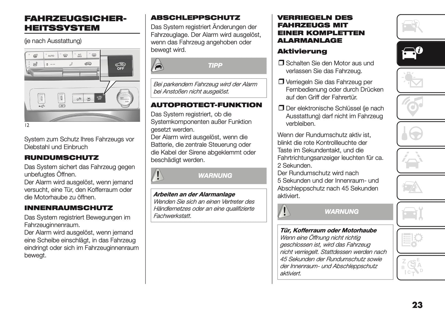 2025-2026 Fiat Grande Panda Bedienungsanleitung | Deutsch