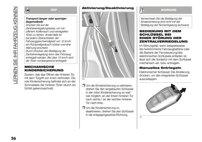 2025-2026 Fiat Grande Panda Bedienungsanleitung | Deutsch
