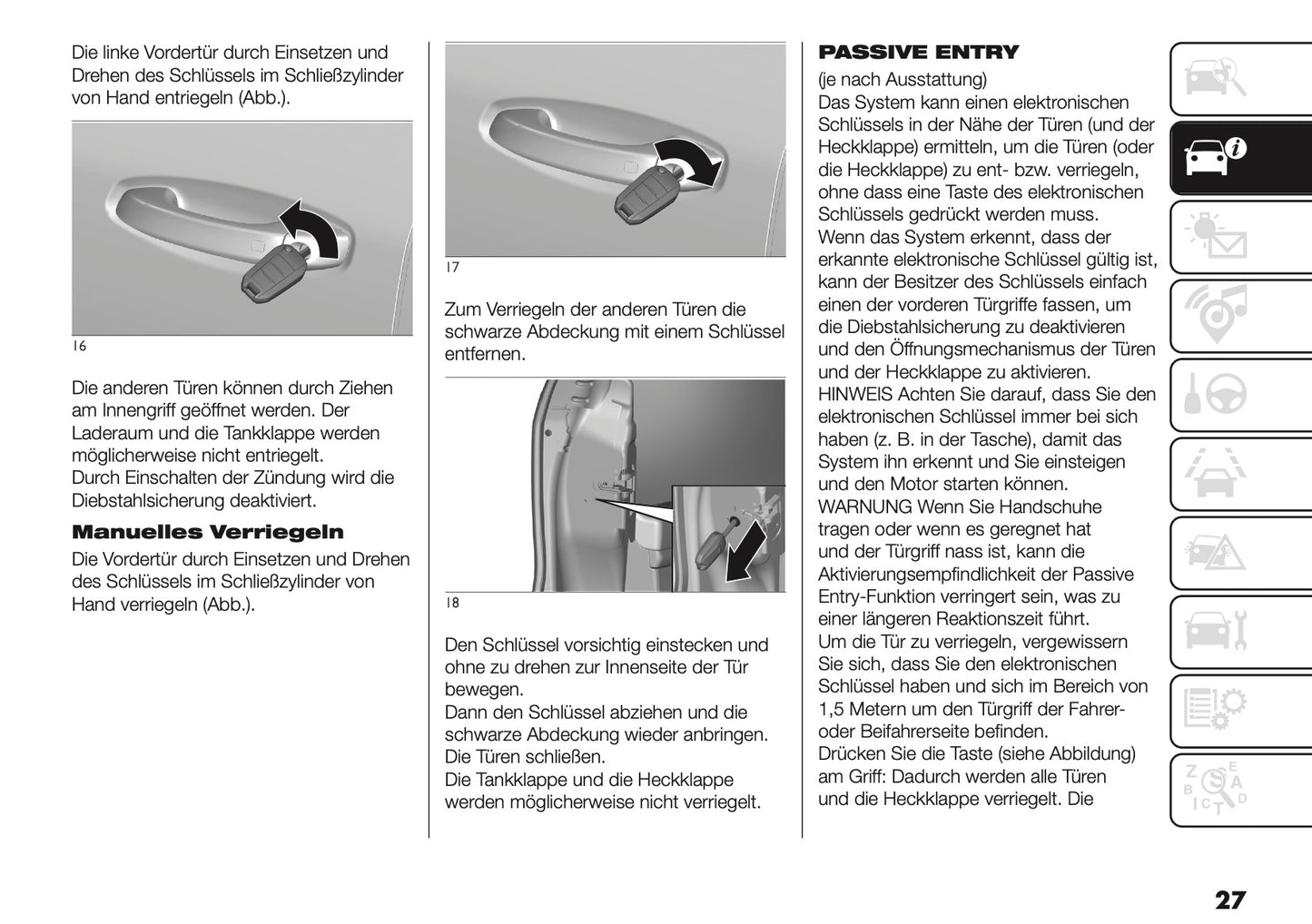 2025-2026 Fiat Grande Panda Bedienungsanleitung | Deutsch