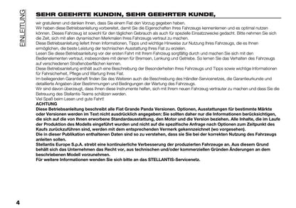 2025-2026 Fiat Grande Panda Bedienungsanleitung | Deutsch