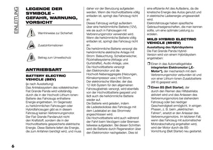 2025-2026 Fiat Grande Panda Bedienungsanleitung | Deutsch