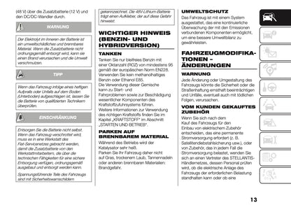 2026 Fiat Grande Panda Bedienungsanleitung | Deutsch