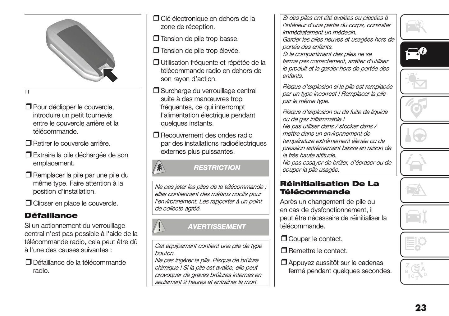 2025-2026 Fiat Grande Panda Owner's Manual | French