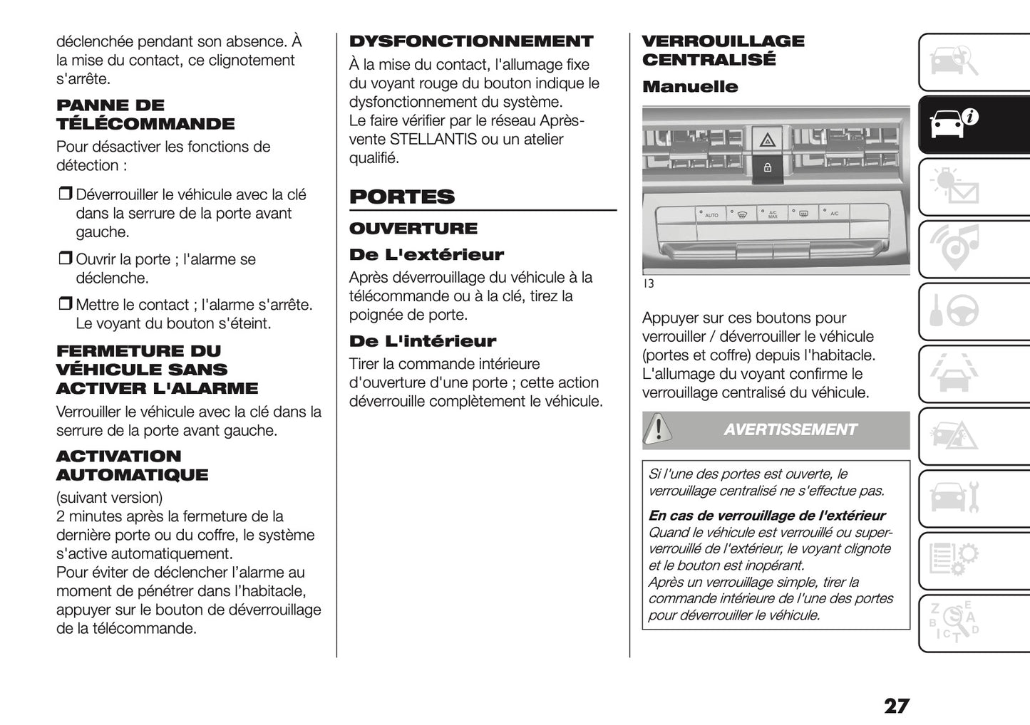 2026 Fiat Grande Panda Owner's Manual | French